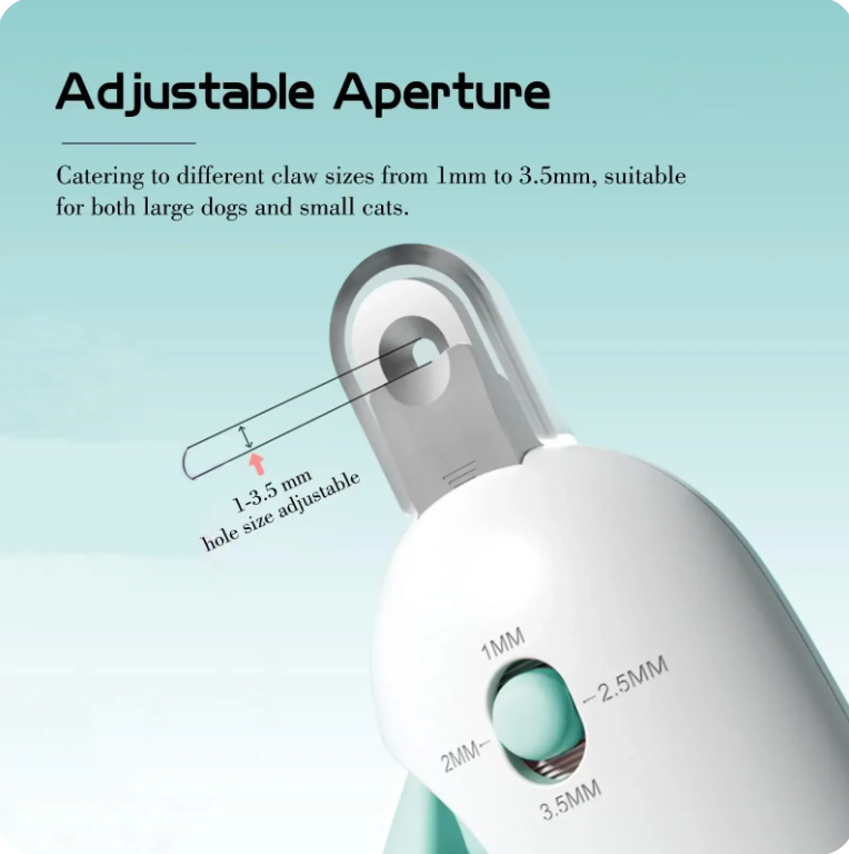 Adjustable Hole Pet Nail Trimmer